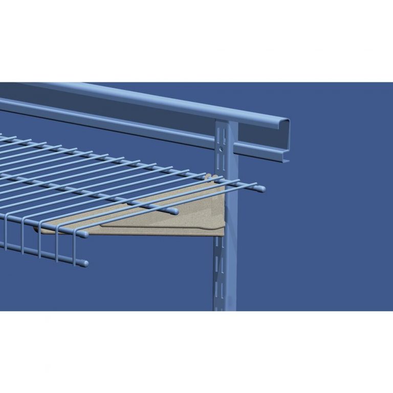 ShelfTrack 12 in. x 0.5 in. Nickel Bracket Click IT Stores