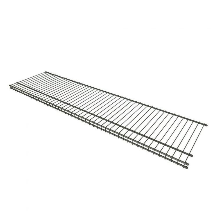 SuperSlide 48 in. W x 12 in. D Nickel Ventilated Wire Shelf Click IT